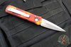 Protech Godson Out The Side Auto (OTS)- Special "Del Fuego" Finished Handle- Satin Blade 721-DF1