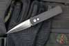 Protech Godson Out The Side Auto (OTS)- Black Handle- Satin Blade- Pearl Button 721-MOP