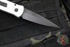 Protech Godson Out The Side Auto (OTS)- Satin Silver Handle- Black Blade And Hardware 721-SILVER