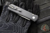 Protech- Godson Out The Side Auto (OTS)- Black Aluminum Handle- Livewire Copper Carbon Fiber Inlay- Satin Blade- Black Lip Pearl Button 7210 Livewire