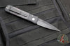 Protech Godson Out The Side Auto (OTS)- Black Handle With Fat Carbon Dark Matter Purple Inlays- Black Blade 7FC32