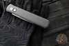 Protech Godfather Out The Side (OTS) Knife- Black Handle- Satin Blade- Mother Of Pearl Button 921-MOP