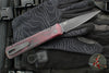 Protech Godfather Out The Side (OTS) Knife- Southern Edges Exclusive-Red Haze Custom Finish- Black DLC Blade- BLP Inlaid Button 921-RED HAZE