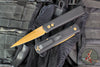 Protech Godfather Out The Side (OTS) Knife- Black Handle- Tan PVD Finished Blade 921-TAN