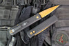 Protech Godfather Out The Side (OTS) Knife- Black Handle- Tan PVD Finished Blade 921-TAN