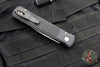 Protech Godfather Out The Side (OTS) Knife- Jigged Black Handle- Satin Blade And HW 925-LTD