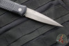 Protech Godfather Out The Side (OTS) Knife- Jigged Battleworn Black Handle- Acid Washed Blade 926-AWBW