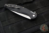 Protech Cambria Flipper- Black Aluminum Handle- TechnoCarbo Teal Inlay- Stonewash Magnacut Blade- Black Lip Pearl Button BSA25.Cambria.1