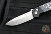 Protech Terzuola ATCF Out The Side (OTS) Auto Knife- Black Handle with "White Storm" Fat Carbon Inlays- Stonewash Magnacut Steel Blade BT2731-WS
