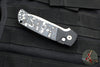 Protech Terzuola ATCF Out The Side (OTS) Auto Knife- Black Handle with "White Storm" Fat Carbon Inlays- Stonewash Magnacut Steel Blade BT2731-WS