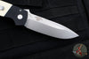 Protech Terzuola ATCF Out The Side (OTS) Auto Knife- "Tuxedo"- Black Handle with Ivory Micarta Inlays- Stonewash Magnacut Steel Blade BT2751