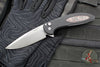 Protech Cambria Flipper- Black Aluminum Handle- TechnoCarbo Red Inlay- Stonewash Magnacut Blade- Black Lip Pearl Button CF2101-LTD TC RED