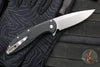 Protech Cambria Flipper- Black Aluminum Handle- TechnoCarbo Red Inlay- Stonewash Magnacut Blade- Black Lip Pearl Button CF2101-LTD TC RED