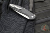 Protech Cambria Flipper- Black Aluminum Handle- TechnoCarbo Red Inlay- Stonewash Magnacut Blade- Black Lip Pearl Button CF2101-LTD TC RED