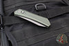 Protech Oligarch Out The Side (OTS) Auto Knife - Green Handle - Smokey Grey DLC Magnacut Blade DS121-GREEN