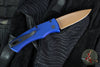 Protech Duke 2 Out The Side (OTS) Auto Knife - Navy Blue Handle- FDE PVD Magnacut Blade- Black Lip Pearl Button DUKE2103-LTD Heritage