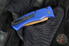 Protech Duke 2 Out The Side (OTS) Auto Knife - Navy Blue Handle- FDE PVD Magnacut Blade- Black Lip Pearl Button DUKE2103-LTD Heritage
