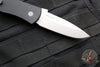 Protech Emerson CQC7 Out The Side Auto (OTS) Knife- Spearpoint Edge - Black Handle- Stonewash Blade- Deep Carry Clip E7A01-20CV