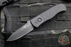 Protech Emerson CQC7 Out The Side Auto (OTS) Knife- Spearpoint Edge - Black Jigged Textured Handle- Blasted Blade- Deep Carry Clip E7A06-20CV