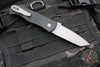 Protech Emerson CQC7 Out The Side Auto (OTS) Knife- Tanto Edge Chisel Ground- Black Jigged Textured Handle- Blasted Blade- Deep Carry Clip E7T05