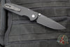 Protech TR-3 Integrity- Manual Button Lock Knife- Smooth Black Handle- Black DLC S35VN Steel Blade  INT103