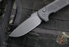 Protech Les George Rockeye Out The Side (OTS) Auto- Operator- Textured Black Handle- Sterile Black Blade- Tritium Button LG307 Operator
