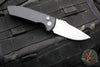Protech Les George SBR- Short Bladed Rockeye Out The Side (OTS) Auto- LEFT HANDED- Smooth Black Handle- Stonewash Blade LG401-LH SBR