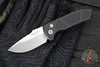 Protech Les George SBR Short Bladed Rockeye Out The Side (OTS)- Black Handle- Stonewash/ Satin S35-VN Blade LG405