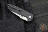 Protech Les George SBR Short Bladed Rockeye Out The Side (OTS)- Black Handle- Stonewash/ Satin S35-VN Blade LG405