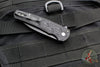 Protech Malibu Flipper- 2024 Blade Show- Wharncliffe- Black "Nexus" 25th Anniversary Patterned Handle- Black DLC Blade