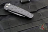 Protech Malibu Flipper- 2024 Blade Show- Wharncliffe- Black "Nexus" 25th Anniversary Patterned Handle- Black DLC Blade