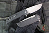 Protech Mordax Flipper- Black Handle- Acid Wash Finished Blade MX101-AW 20CV