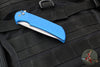 Protech Mordax Flipper- Blue Gridlock Textured Handle- Stonewash Magnacut Blade MX105-BLUE GRIDLOCK