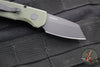 Protech Runt 5 OTS Auto Knife- Reverse Tanto- Textured Green Handle- Black DLC Magnacut Steel Blade  R5406-GREEN