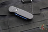 Protech Runt 5 OTS Auto Knife- Reverse Tanto- Textured Black Handle- Sapphire Blue Magnacut Steel Blade  R5406-SB