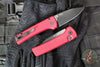 Chaves Protech Knives- Scapegoat Compact- OTS Auto- Smooth Red Handle- Black DLC MagnaMax Steel Blade RCS1103-RED