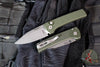 Chaves Protech Knives- Scapegoat Compact- OTS Auto- Carbide Textured Green Finished Handle- Stonewash MagnaMax Steel Blade RCS1105-GREEN