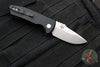 Protech Les George SBR Short Bladed Rockeye Out The Side (OTS)- Unique Striped Micarta Handle- Stonewash Blade