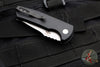 Protech Les George SBR Short Bladed Rockeye Out The Side (OTS)- Unique Striped Micarta Handle- Stonewash Blade