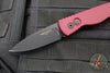 Protech Tactical Response 2 OTS Auto- Red Handle With Textured Corners- Black DLC Magnacut Steel Blade T203-RED