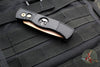 Protech TR-2 Tactical Response 2 OTS Auto- Black Textured Handle- Rose Gold Finished Magnacut Steel Blade- Shaw Silver Skull