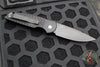 Protech TR-3- Tactical Response 3 Out The Side (OTS) Auto Knife- Military Issue- Black Fish Scale Handle- Black Plain Edge TR-3 X1 M