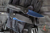 Protech TR-3- Tactical Response 3 Out The Side (OTS) Auto Knife- Black Fish Scale Handle- Sapphire Blue Blade TR-3 X1 SB