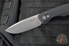 Protech Vero Synapse Design Out The Side (OTS) Auto Knife- Thick Black Aluminum Bottom Handle- Black Canvas Micarta Lid- Stonewash Magnacut Steel Blade VERO1211-BLK MIC