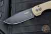 Protech Vero Synapse Design Out The Side (OTS) Auto Knife- Thick Black Aluminum Bottom Handle- Green Canvas Micarta Lid- Black DLC Magnacut Steel Blade VERO1213-GRN MIC