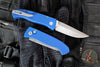 Protech Brend OTS Auto- Smooth Blue Aluminum Handle- Acid Wash Magnacut Blade WB1101-AW Blue