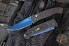 Protech Brend OTS Auto- Black Diamond Textured Aluminum Handle- Sapphire Blue Magnacut Blade WB1106-SB