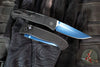 Protech Brend OTS Auto- Black Diamond Textured Aluminum Handle- Sapphire Blue Magnacut Blade WB1106-SB