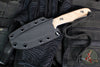 Chris Reeve Backpacker Fixed Blade- Natural Canvas Micarta- Stonewash Plain Edge Magnacut Steel Blade BPR-1001