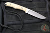 Chris Reeve Inyoni Fixed Blade- Drop Point- Natural Canvas Micarta Handle INY-1001